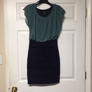 •Enfocus Studio• Navy & Mint Dress